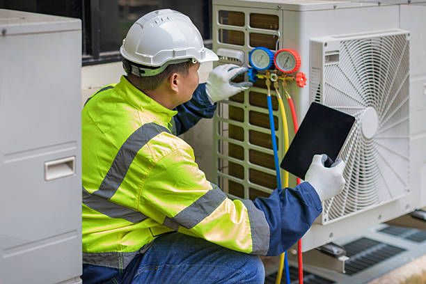 Professional Hvac Maintenance technician working in Milton, DE